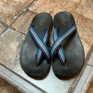 Chaco Black and Blue Women's Sandals